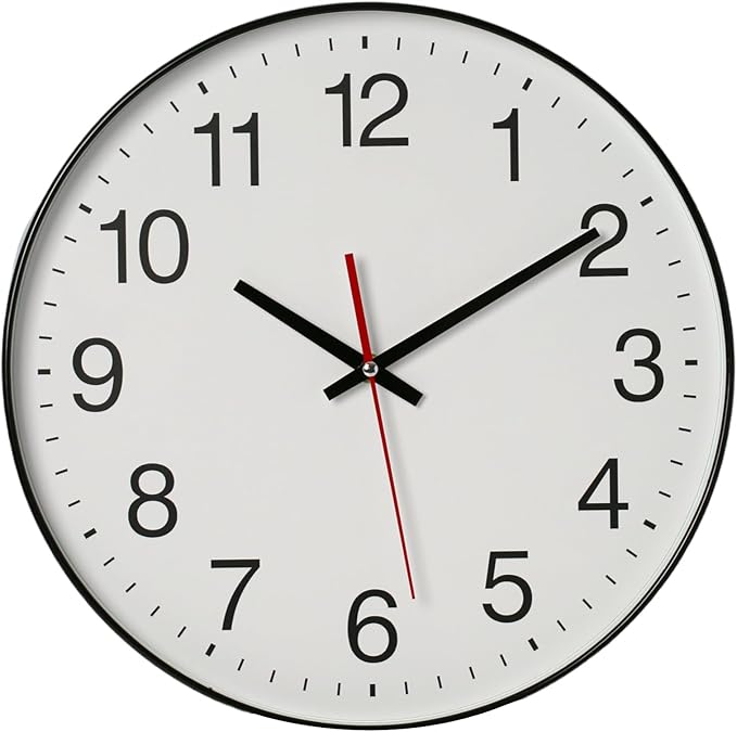 Spinaround Wall Clock, Modern Wall Clocks Battery, Silent Non-Ticking Analog - Image 5