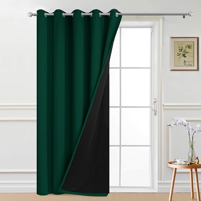 Yakamok 100% Blackout Lined Panels, Thermal Insulated Blackout Curtains by Yakamok
