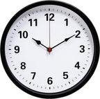 LEIKE Metal Wall Clock 10IN Black, Retro Silent Quartz Battery Operated by LEIKEWALLCLOCK