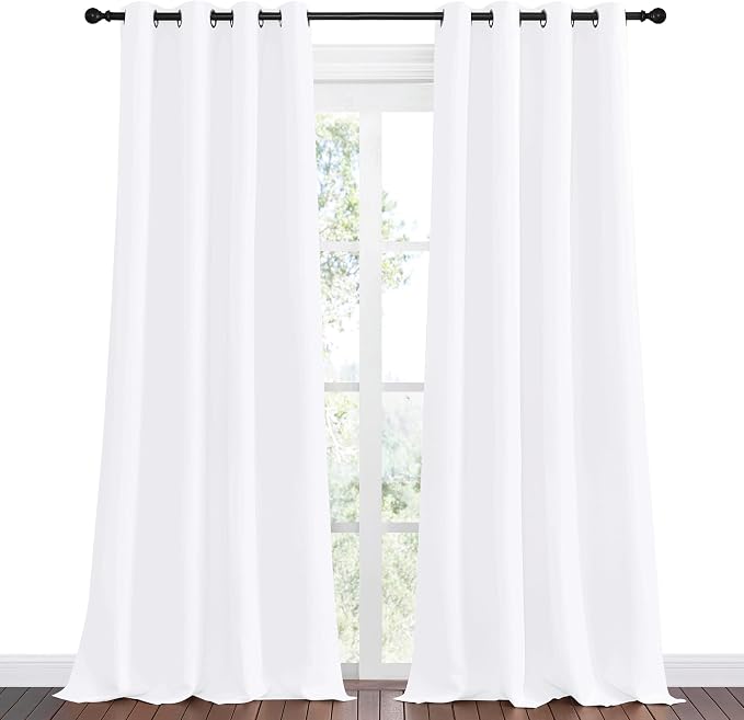 NICETOWN White Curtains for Sliding Door - Image 3