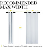 NICETOWN Window Treatment Thermal Insulated Grommet Room Darkening Curtains - Image 3