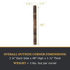 AZ Faux High-Density Polyurethane Faux Stone Flush Outside Corner - Image 3