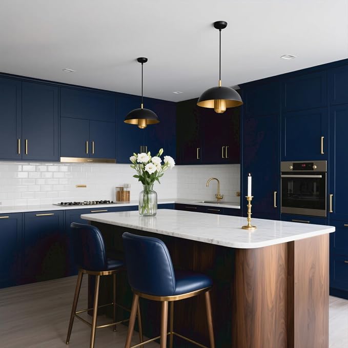 Yancorp 24"x394"/32.8' Matte Gray Blue Peel and Stick Wallpaper Removable - Image 7