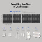 Keepo Peg Board Wall Organizer – Plastic Pegboard Panels, Modular Peg Board - Image 4