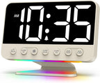 Odokee Digital Alarm Clocks for Bedrooms: Large Bold Number 5 Brightness Dimmer by Odokee