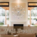 VANGOLD Large 3D Wall Clock DIY Wall Decoration Clock - Image 2
