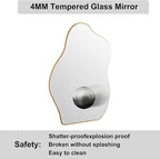 BOMINICA Irregular Wall Mirror Asymmetrical Mirror, Decorative Wall Mirror - Image 6