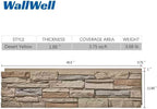 Faux Stone Wall Panels 2-Pack PU Stone Veneer Siding, Mortarless 46.25x12.88 - Image 6
