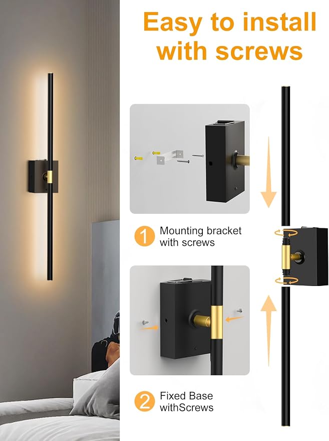 Battery Operated Wall Sconces Set of 2: 10000mAh Rechargeable Wall Lights - Image 8