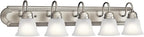 Kichler 36" 5-Light Vanity Bath Light in Brushed Nickel, Modern Bathroom Light by Kichler