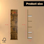 Homaterial 5 Tier Wall Shelf Unit, Modern Vertical Lack Wall Shelves - Image 2