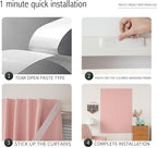 Self Adhesive Blackout Curtains- Stick on Curtains Shades Window Blinds - Image 3