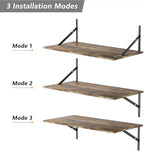 Deep Floating Shelves for Wall Set of 3, 24W x 12 Inch Deep Floating Shelves - Image 5