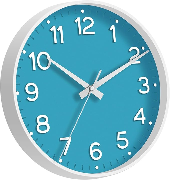 Roymnie Wall Clock 12 Inch Silent Wall Clocks Battery Operated-Modern Non - Image 8
