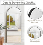 Degfig Arched Full Length Mirror, Full Body Mirrors - Image 7