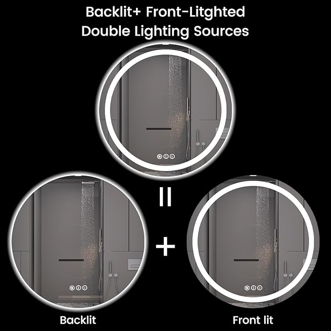 42" x 42" LED Bathroom Mirror - Image 5