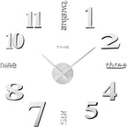 AILILIFE 20-28 Inch DIY Wall Clock 3D Frameless Silent Non-Ticking, Modern by AILILIFE