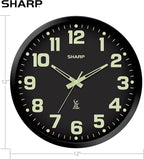 Sharp Glow in the Dark Atomic Analog Wall Clock - Image 4