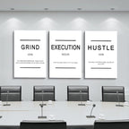 Framed Canvas Wall Art Success Quote - Image 3