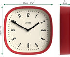 JONES CLOCKS® Marvel wall Clock | Modern Retro Rounded Square Clock | 10 inch | - Image 4