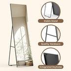 Kosmonia 71x28 Frameless Full Length Silver Coating Mirror w/Distortion Free - Image 8