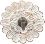 dwellington Distress Wood Flower Coat Hooks - Image 3