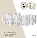 Umbra Sticks Wall-Mounted Coat Rack Rail Hook - Image 5