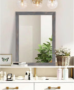 AAZZKANG Wooden Mirror Rectangle Rustic Mirrors - Image 4