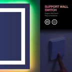 LOAAO 60”X30“ RGB LED Bathroom Mirror - Image 6