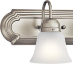 Kichler 36" 5-Light Vanity Bath Light in Brushed Nickel, Modern Bathroom Light - Image 4