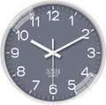 XNM Minimalist Wall Clocks Battery Operated 14 Inch Grey Wall Clock Decorative by XNMwallclock