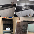 Arthome Black Marble, 35.4x120 Inches Peel and Stick Wallpaper, Marble Contact - Image 5