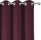 LEMOMO Blackout Curtains 52 x 45 inch/Burgundy Red Curtains Set of 2 - Image 7