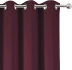 LEMOMO Burgundy Red Thermal Blackout Curtains/52 x 108 Inch/Set of 2 Panels - Image 7
