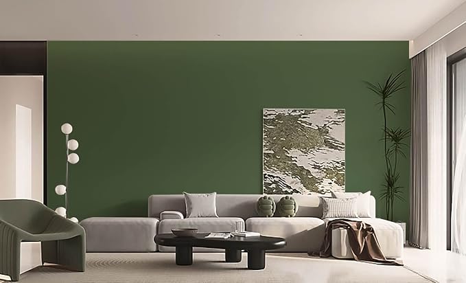 Dimoon 118''x15.7'' Green Skin Peel and Stick Wallpaper Contact Paper Modern - Image 8