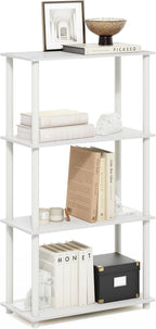 Furinno Turn-N-Tube Storage Shelves Set of 2, 3-Tier Book Shelf, Corner Shelf - Image 4