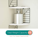 Love-KANKEI Corner Shelf Wall Mount of 5 Tier Rustic Wood Floating Shelves Wall - Image 6