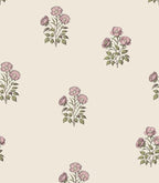 17.3”×393.7” Vintage Floral Wallpaper Retro Rose Flower Contact Paper by LUKUUI