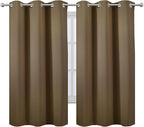 LEMOMO Brown Thermal Blackout Curtains/38 x 63 Inch/Set of 2 Panels Room - Image 2