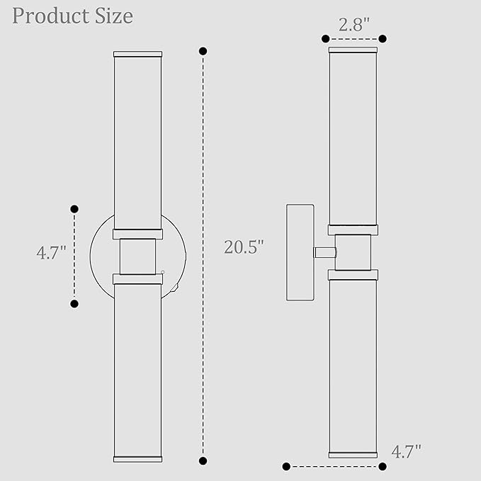 Rayogale Battery Operated Wall Sconce Set of 2, Modern Rechargeable Wall Lights - Image 5