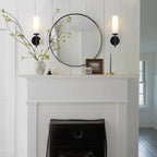 Black Bathroom Wall Sconces Set of 2, Modern Sconces Wall Lighting Vanity Lights - Image 3