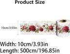 Vintage Rose Wallpaper Border 196x4 Inch Removable Wall Border Peel and Stick - Image 9