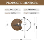 Large Modern Wall Clock for Living Room, Decorative Silent Battery Operated - Image 3