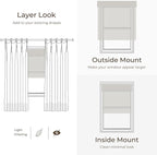 TWOPAGES Woven Bamboo Cordless Roman Shades, Custom No Drill or Motorized Blinds - Image 8