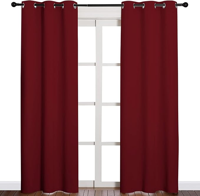 NICETOWN Home Decorations Thermal Insulated Solid Grommet Top Blackout Living - Image 2