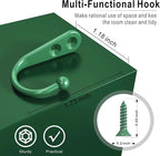 15 Pcs Black Wall Mounted Coat Hooks, Hanger Hook - Image 2