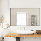 Modern Simple Black Frame 40x24Inch Mirror - Image 9