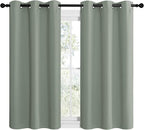 NICETOWN Greyish Green Room Darkening Curtains - Image 2