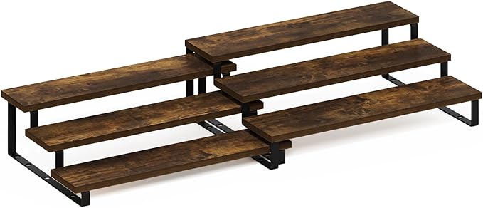 Furinno RAVEL Kitchen Countertop Organizer Set of 2, 3-Tier Counter Shelves - Image 5