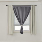 AJAZZ 100% Blackout Self Adhesive Curtains Small Window Short Temporary - Image 7